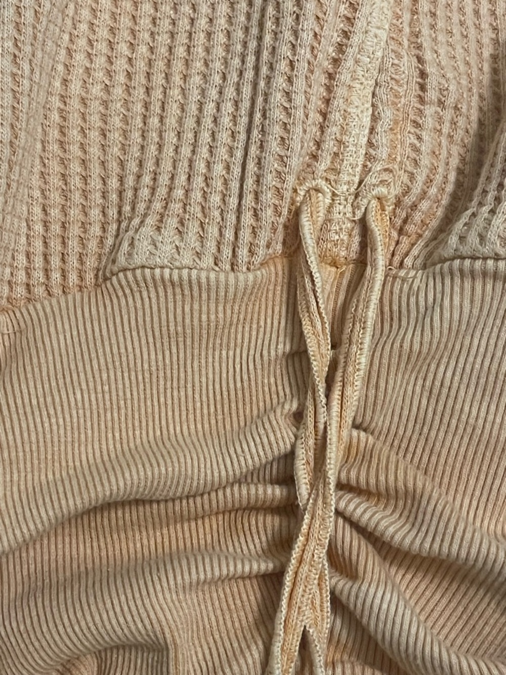 Free People FP One Ribbed Katya Mini Dress Thermal Gold XS NWT - Picture 4 of 11